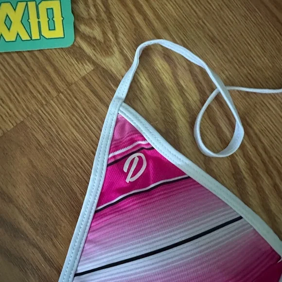 NEW Dixxon Triangle Micro Bikini Tropical Floral Bikini Set - Picture 3 of 5